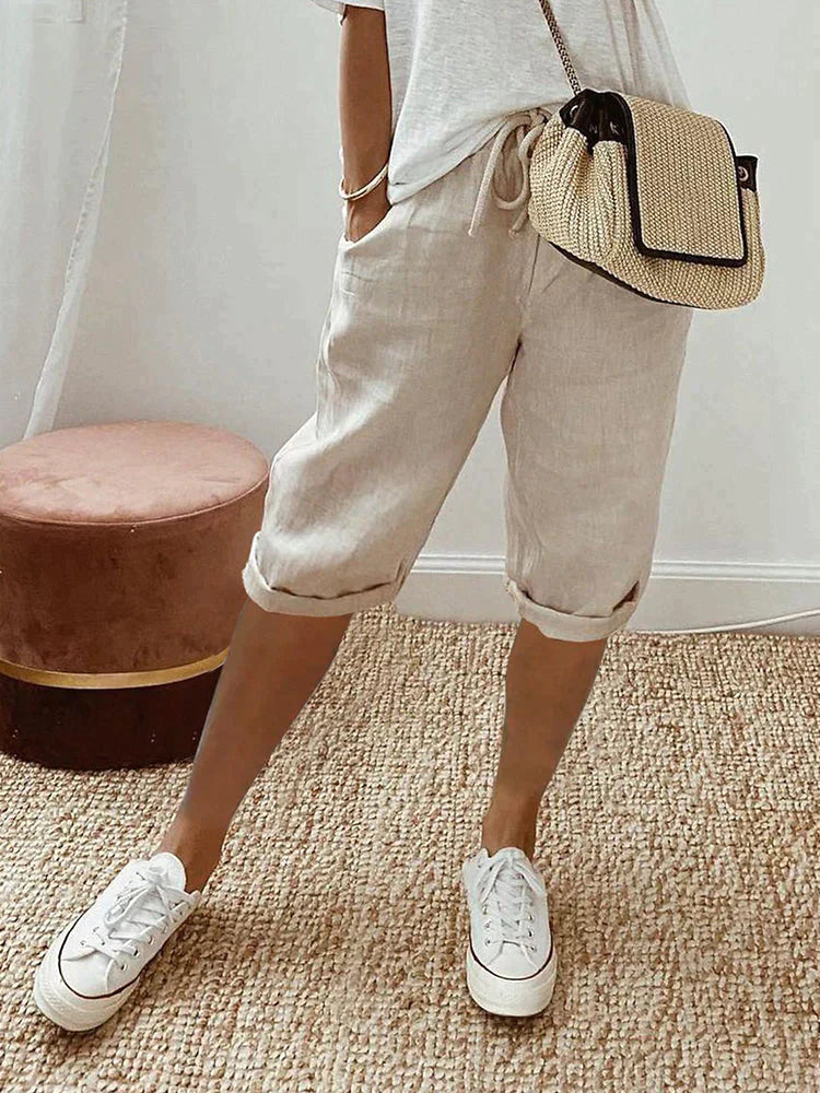 Orla™ - Baumwoll-Leinen Damenhose