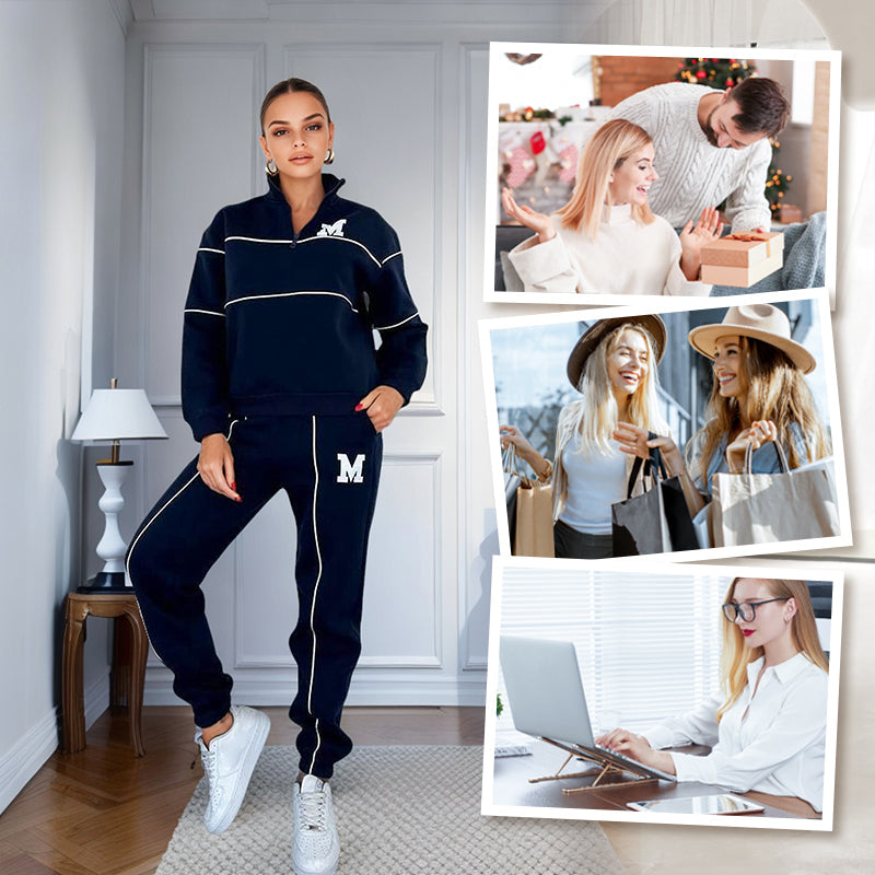 Jade - Leinen Casual Hoodie Set 2-teilig