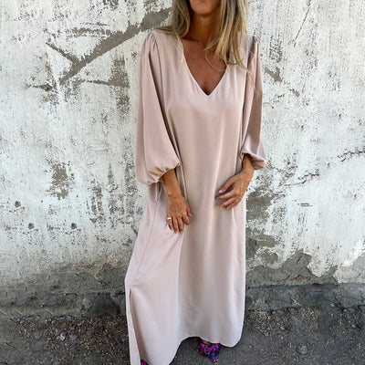 Perle™ - Boho Lange Kleid mit Taschen