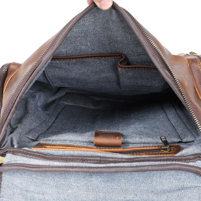 Leder-Laptop-Rucksack | KALMAR