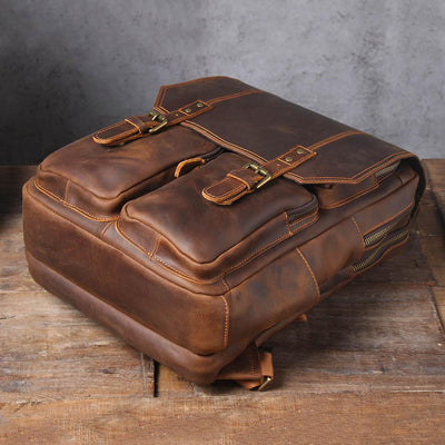 Biefeld™ - Brauner Lederrucksack