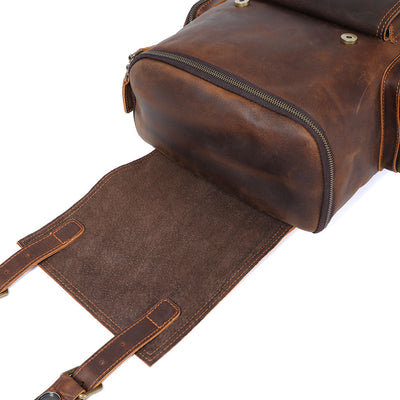 Leder-Laptop-Rucksack | KALMAR