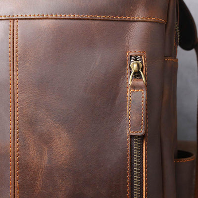 Biefeld™ - Brauner Lederrucksack