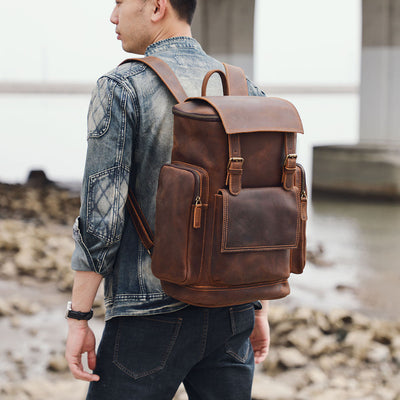 Kalmar™ - Laptop-Rucksack aus Leder