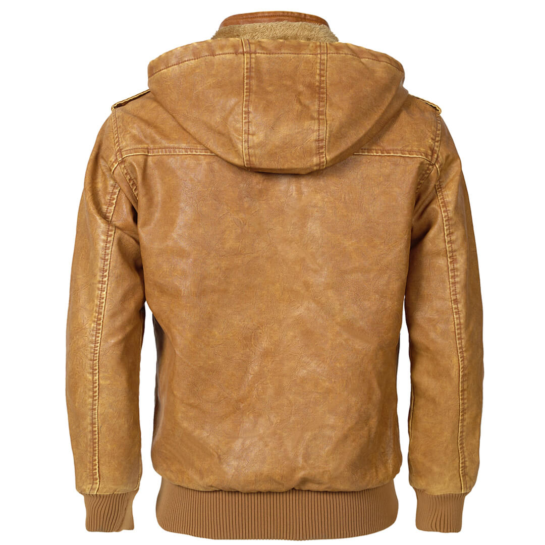 Valdez™ - Orange Lederjacke
