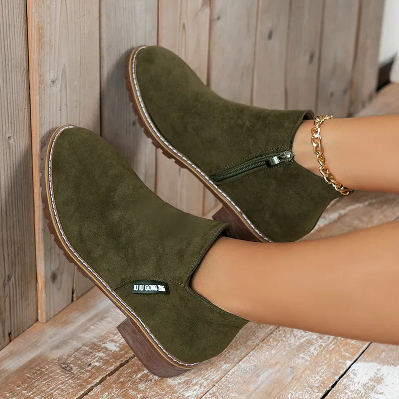 Mary™ - Stiefeletten mit dicker Sohle