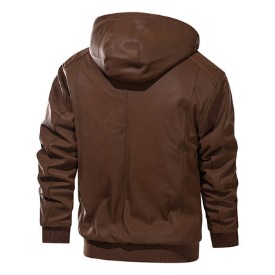 Clanton™ - Braun Lederjacke