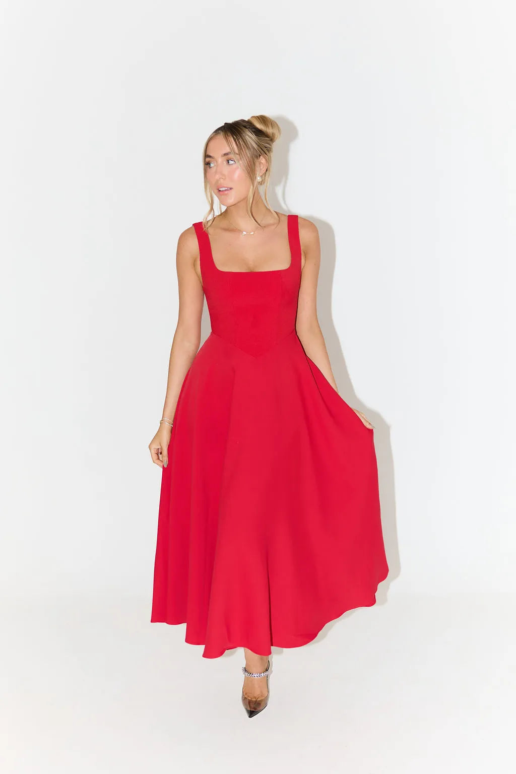 Yade™ - Midikleid mit hoher Taille