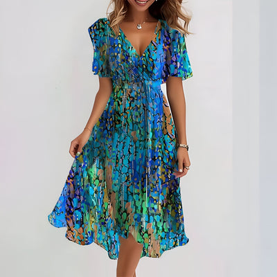 Charice – Midikleid mit kurzen Ärmeln