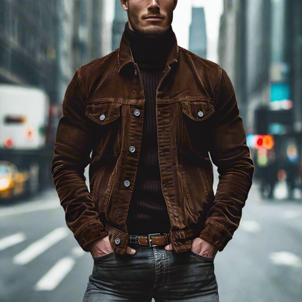 Justin - Herren Vintage Cordjacke