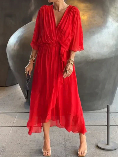 Esperance™ - Chiffonkleid mit V-Ausschnitt