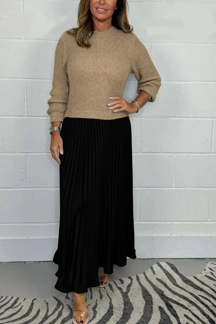 Claire™ - Elegantes 2-in-1 Pulloverkleid