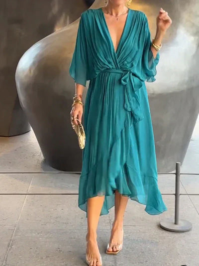 Esperance™ - Chiffonkleid mit V-Ausschnitt
