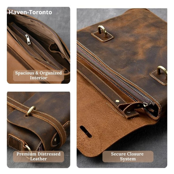 Braune Lederhandtasche | YPRES