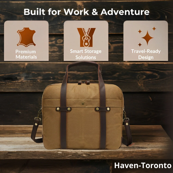 Canvas Laptop-Messenger-Tasche | ASHVILLE