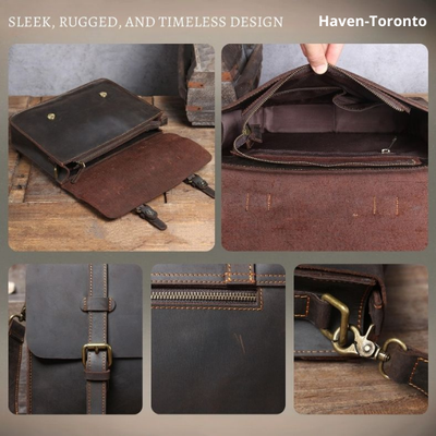Leder-Kuriertasche | NAMUR