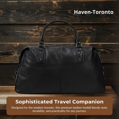 Schwarze Leder-Handtasche | AALBORG