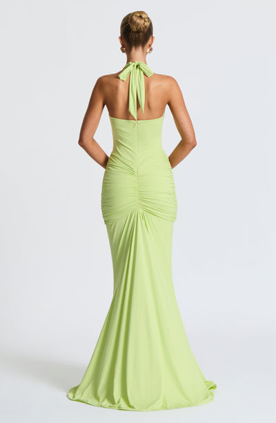 Vivienne™ - Smaragdgrünes Limettenkleid