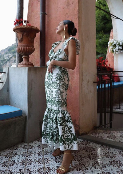 Havenna™ - Gerafftes Maxikleid
