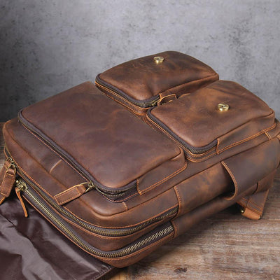 Biefeld™ - Brauner Lederrucksack