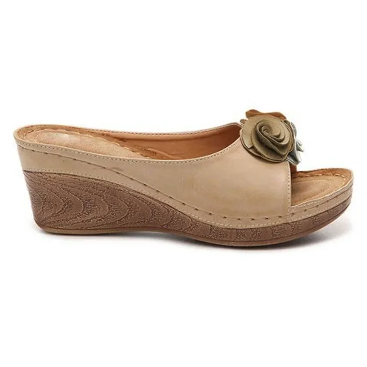 Lidia - Bequeme orthopädische Damensandalen aus Leder