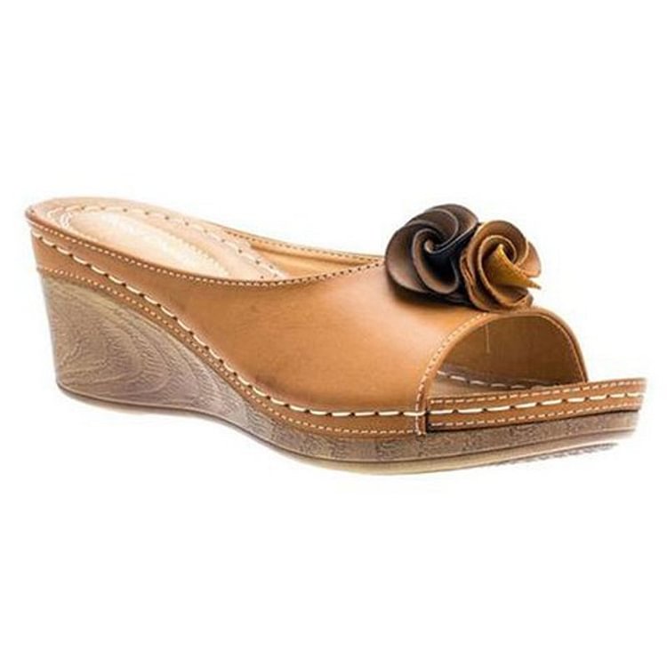 Lidia - Bequeme orthopädische Damensandalen aus Leder