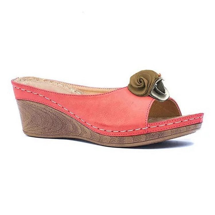 Lidia - Bequeme orthopädische Damensandalen aus Leder