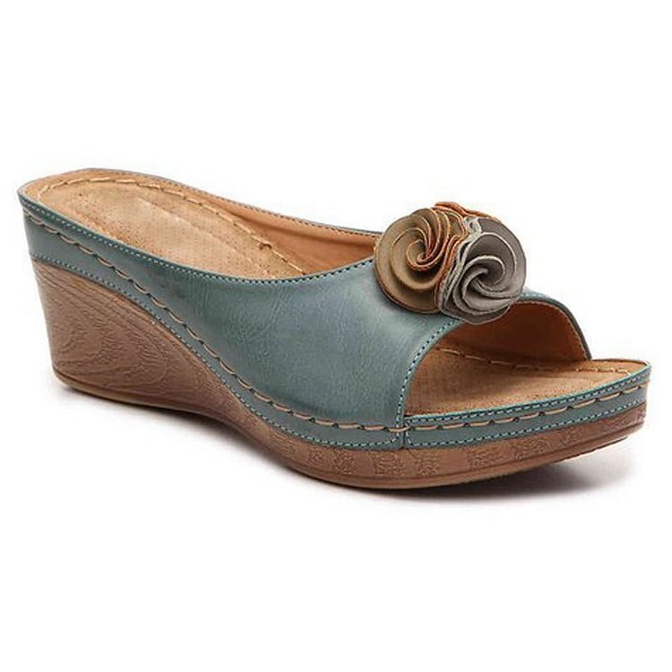 Lidia - Bequeme orthopädische Damensandalen aus Leder