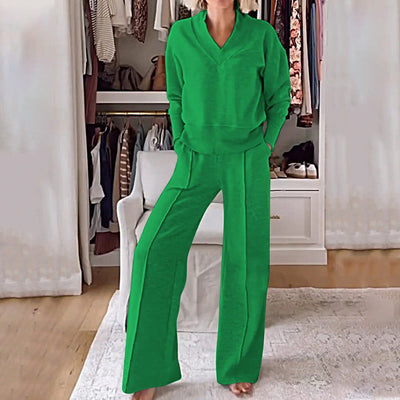 Calliope - Lässiges Fashion-Set für Damen 【Oberteil + Hose】