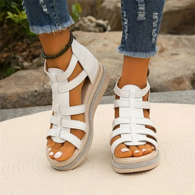 Selena - Strass-Sandalen mit Plateausohle