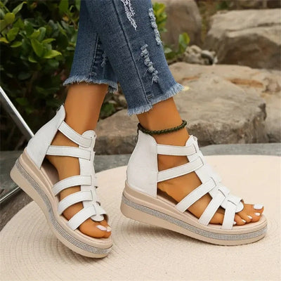 Selena - Strass-Sandalen mit Plateausohle