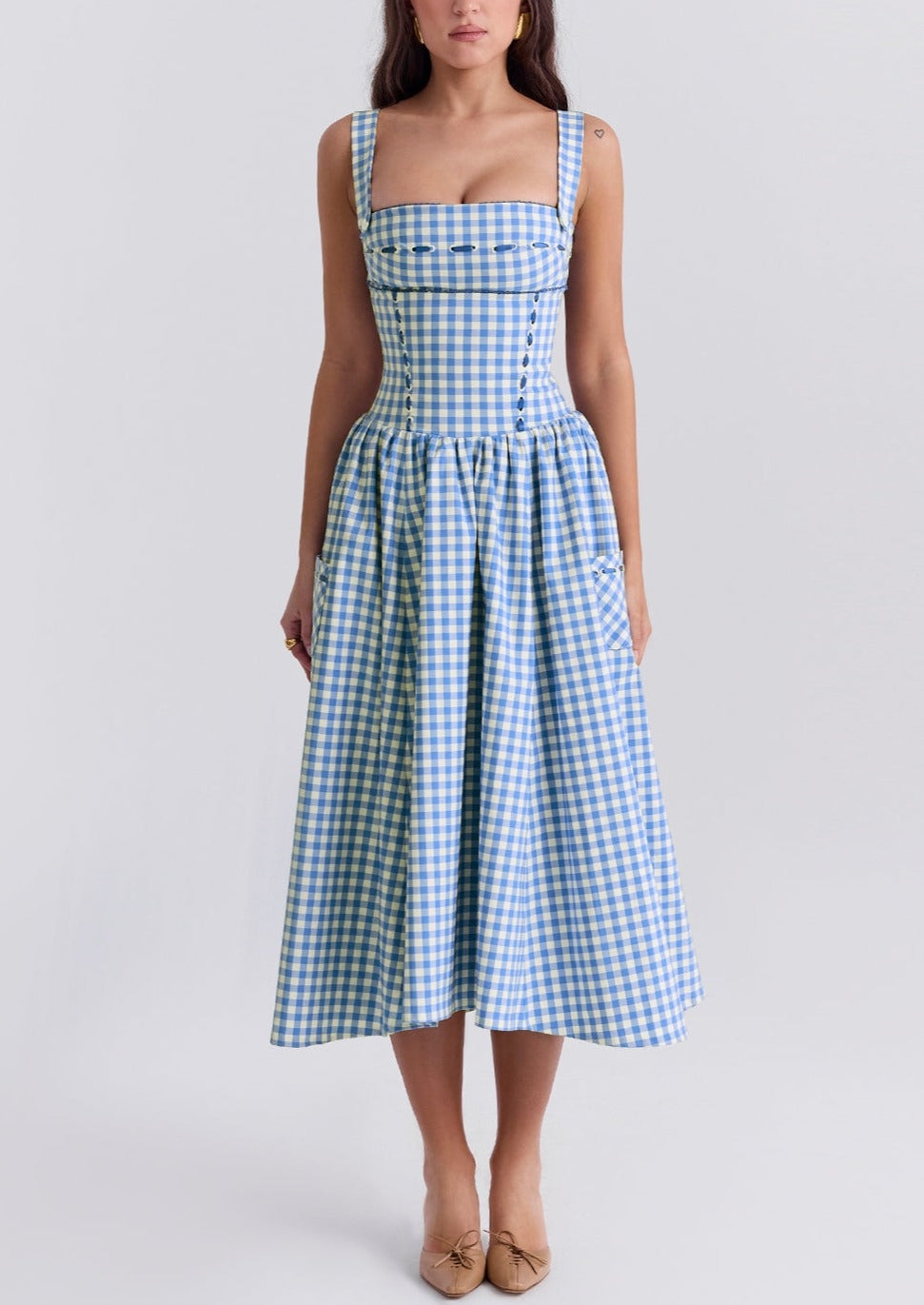 Annalena™ - Ärmelloses Midi-Sonnenkleid
