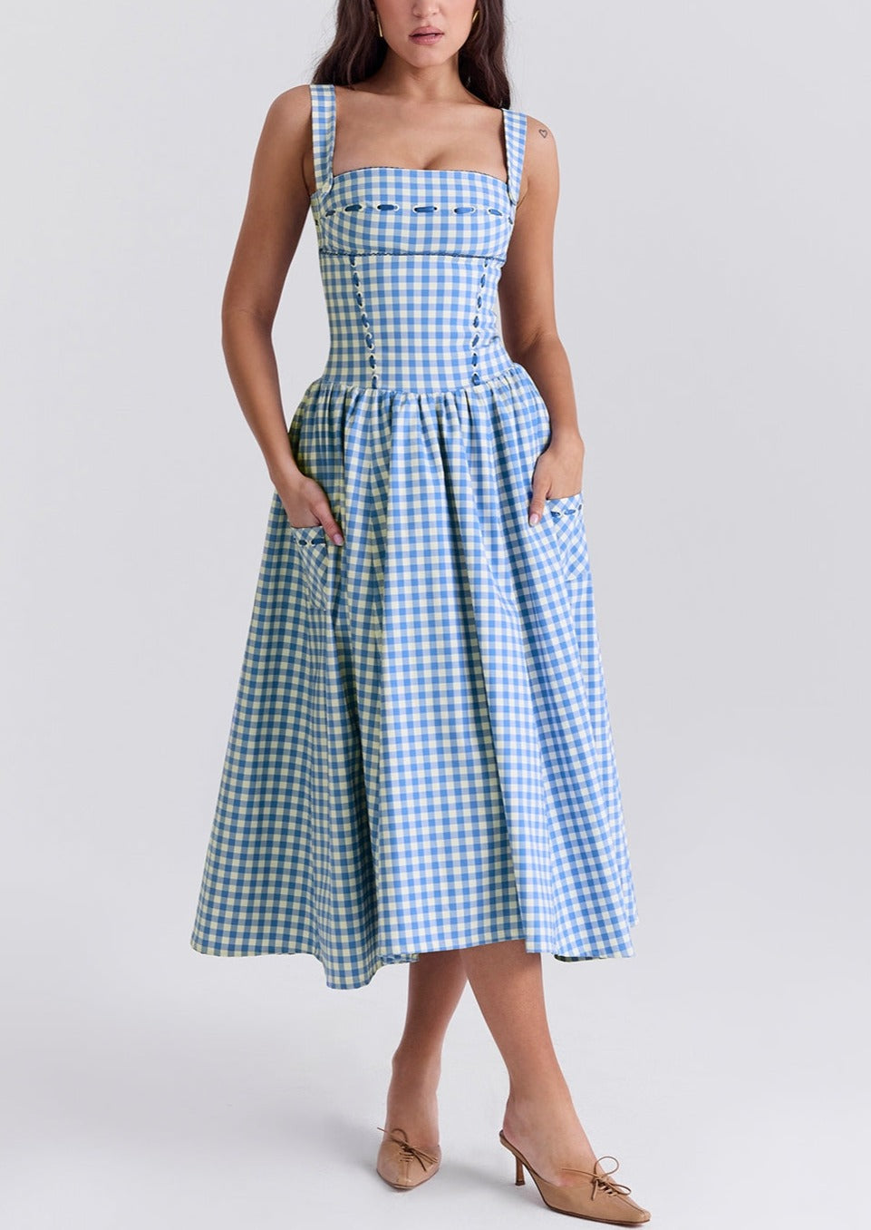 Annalena™ - Ärmelloses Midi-Sonnenkleid
