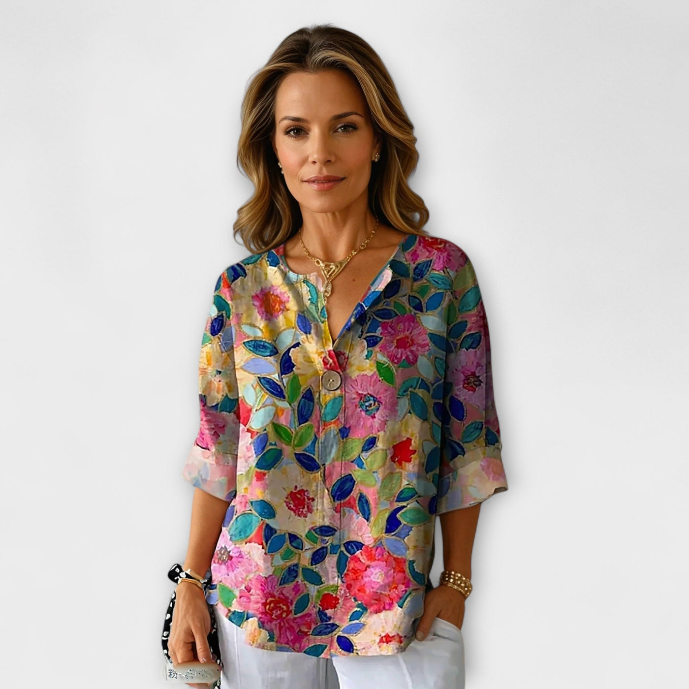 Arlene - Bluse im floralen Design