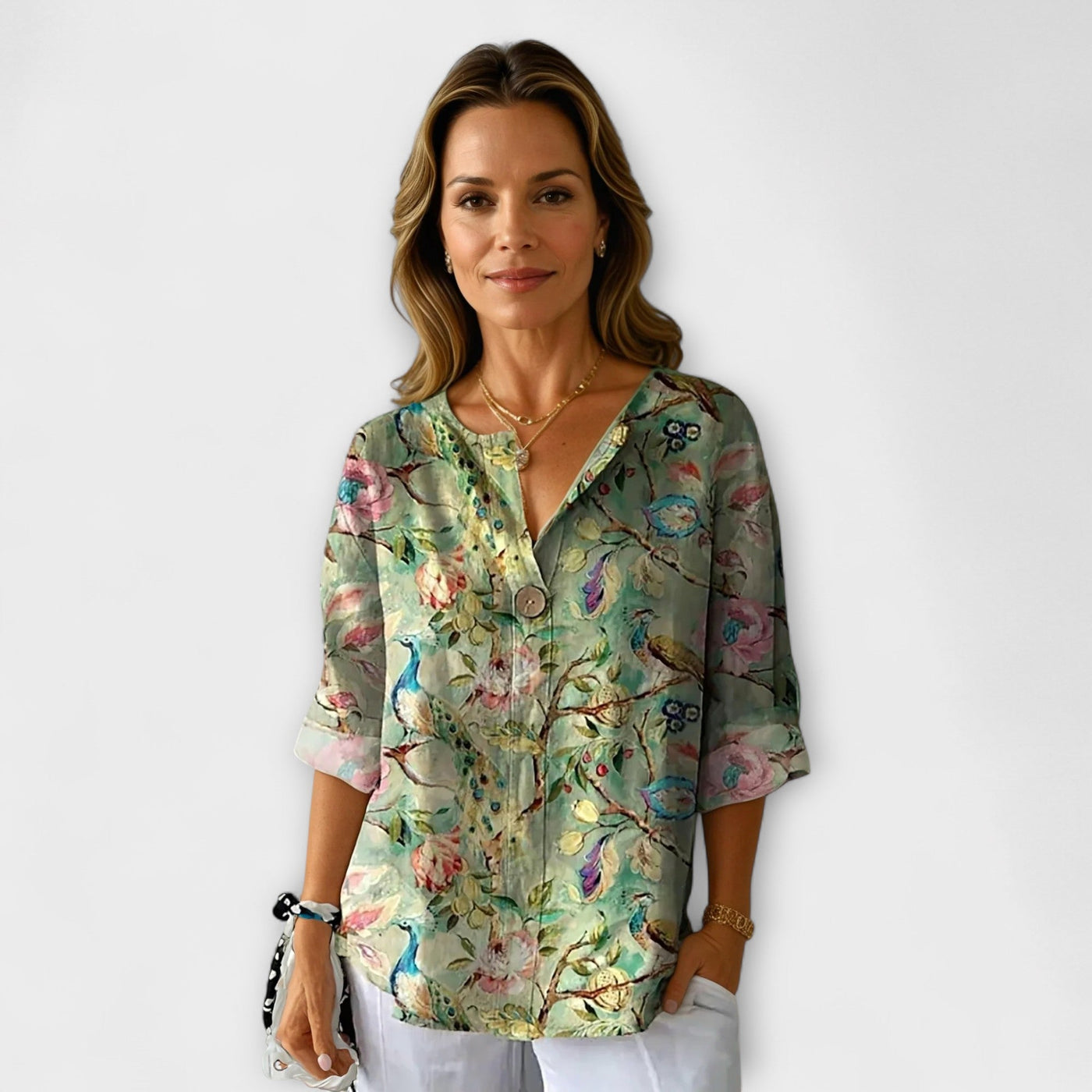 Arlene - Bluse im floralen Design