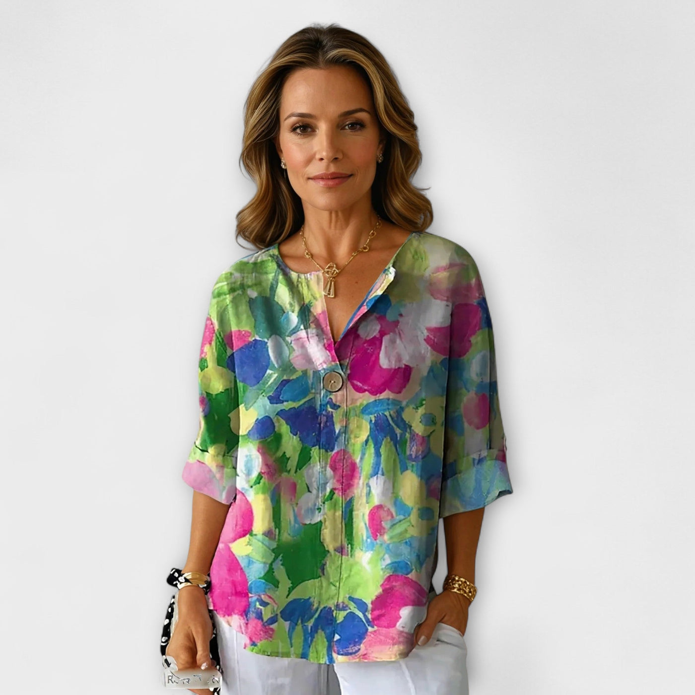 Arlene - Bluse im floralen Design