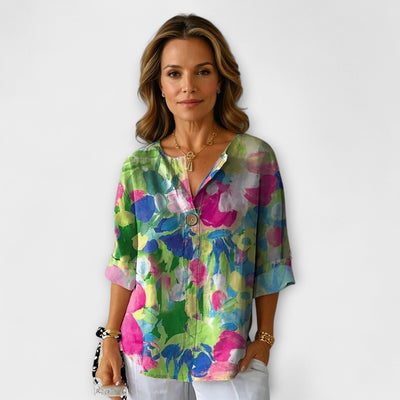 Arlene - Bluse im floralen Design
